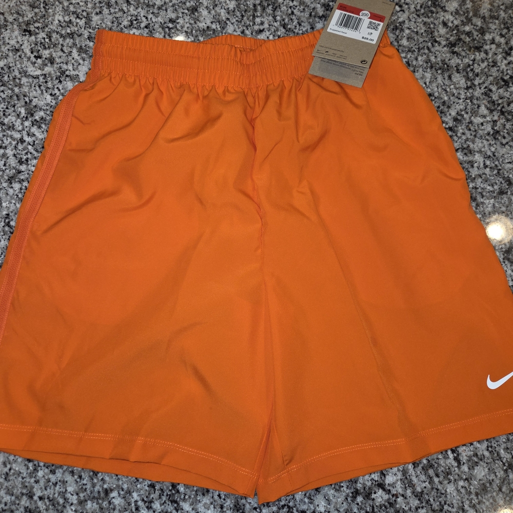 Boys Size Large Nike Orange Athletic Shorts
